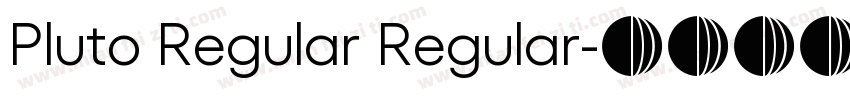 Pluto Regular Regular字体转换